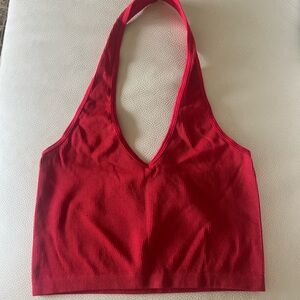 Bozzolo Red Halter Top